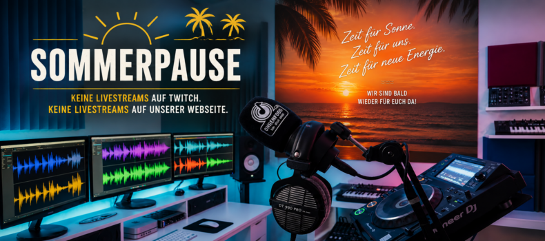 SOMMERPAUSE 10.08. – 31.08.2026 · Das Radio bleibt an