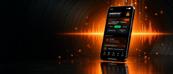 OHRENFOOD Connect auf dem Smartphone